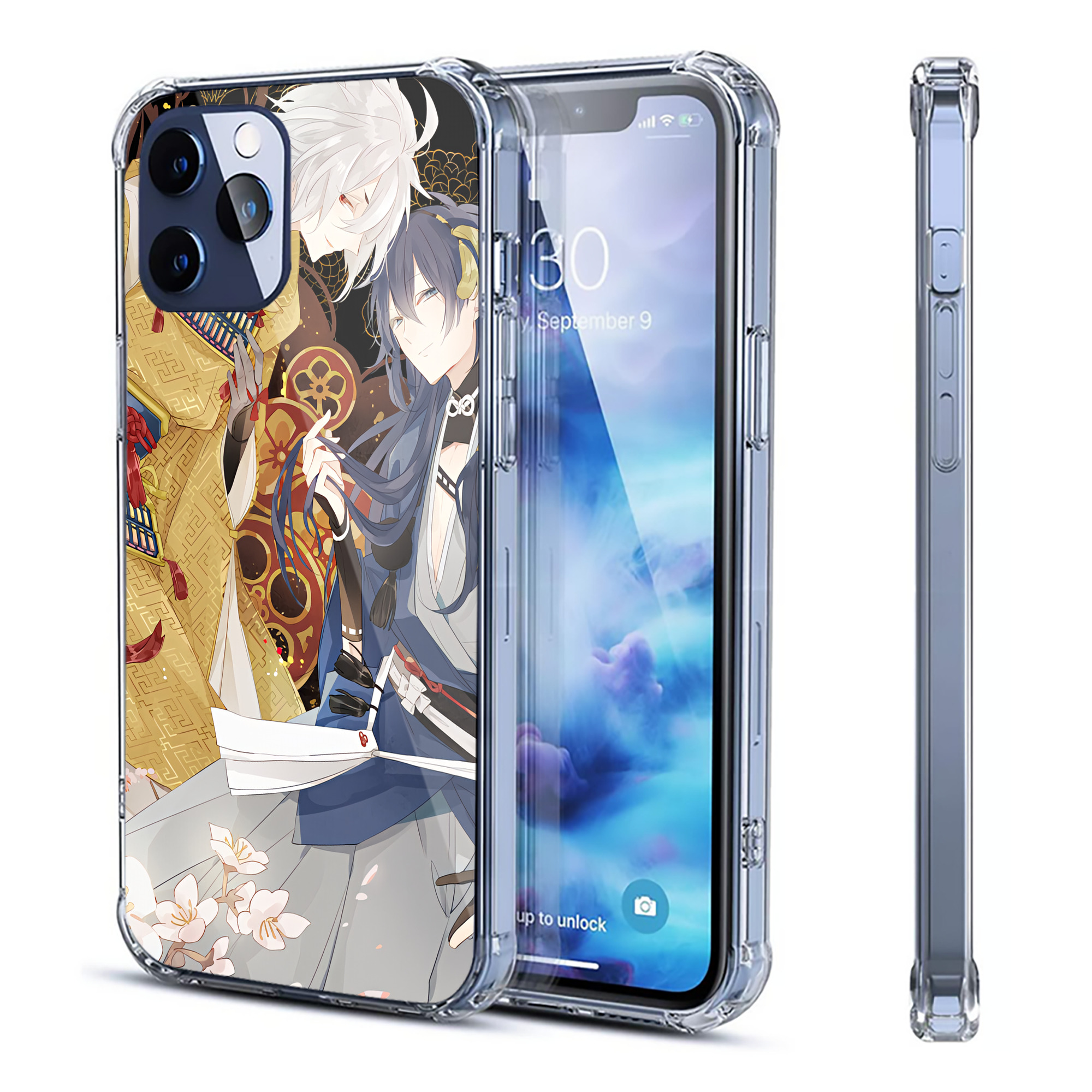 （画像用） 刀剣乱舞 Touken Ranbu 【iPhone 12シリーズ対応】透明スマホケース（クリアソフトケース）